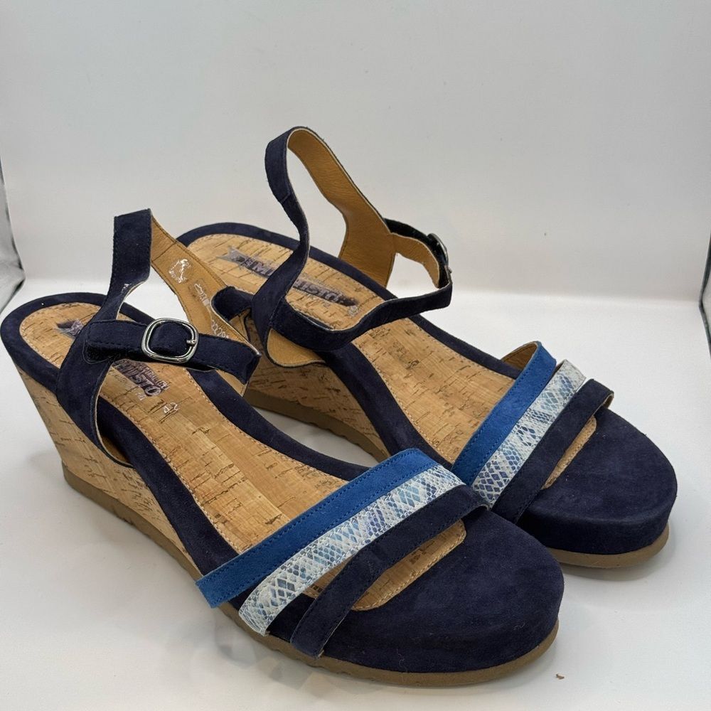 NWOT Mephisto GINY Women's Sandal - Indigo Blue Size 42 US 12